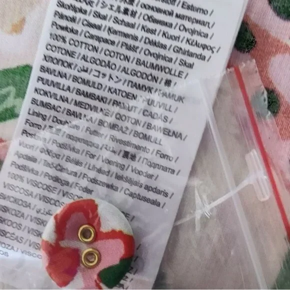 FARM RIO Romper XL Floral Off-White Flowerful Sketch Belted NEW - Picture 14 of 16